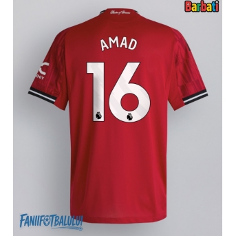 Manchester United Amad Diallo #16 Tricou Fotbal Replică 2025-26 Barbati Acasa